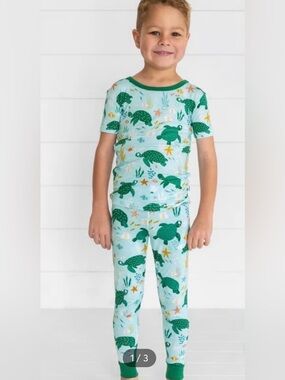 Little Sleepies Sea Turtle Friends Two Piece Pajama Set
